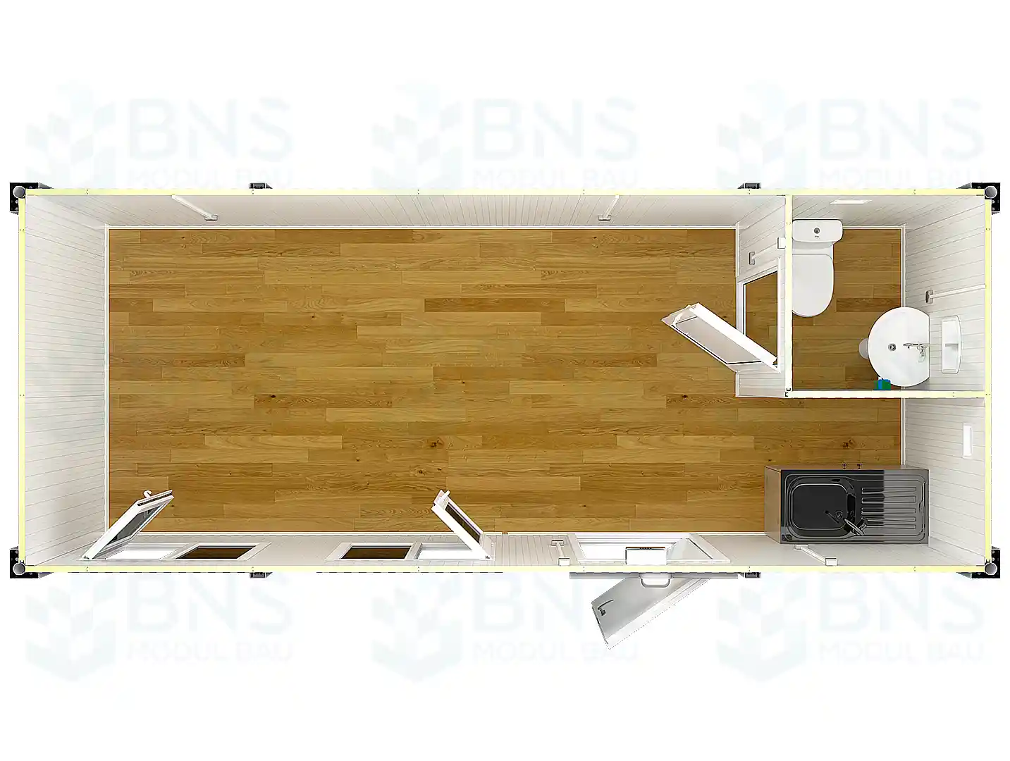 b&uuml;rocontainer ma&szlig;e m204