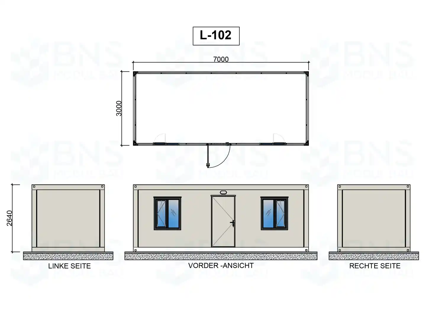 b&uuml;rocontainer ma&szlig;e l102