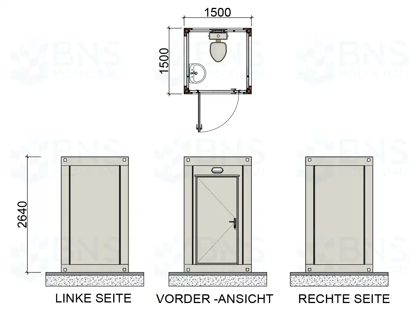 Sanit&auml;rcontainer ma&szlig;e 150x150